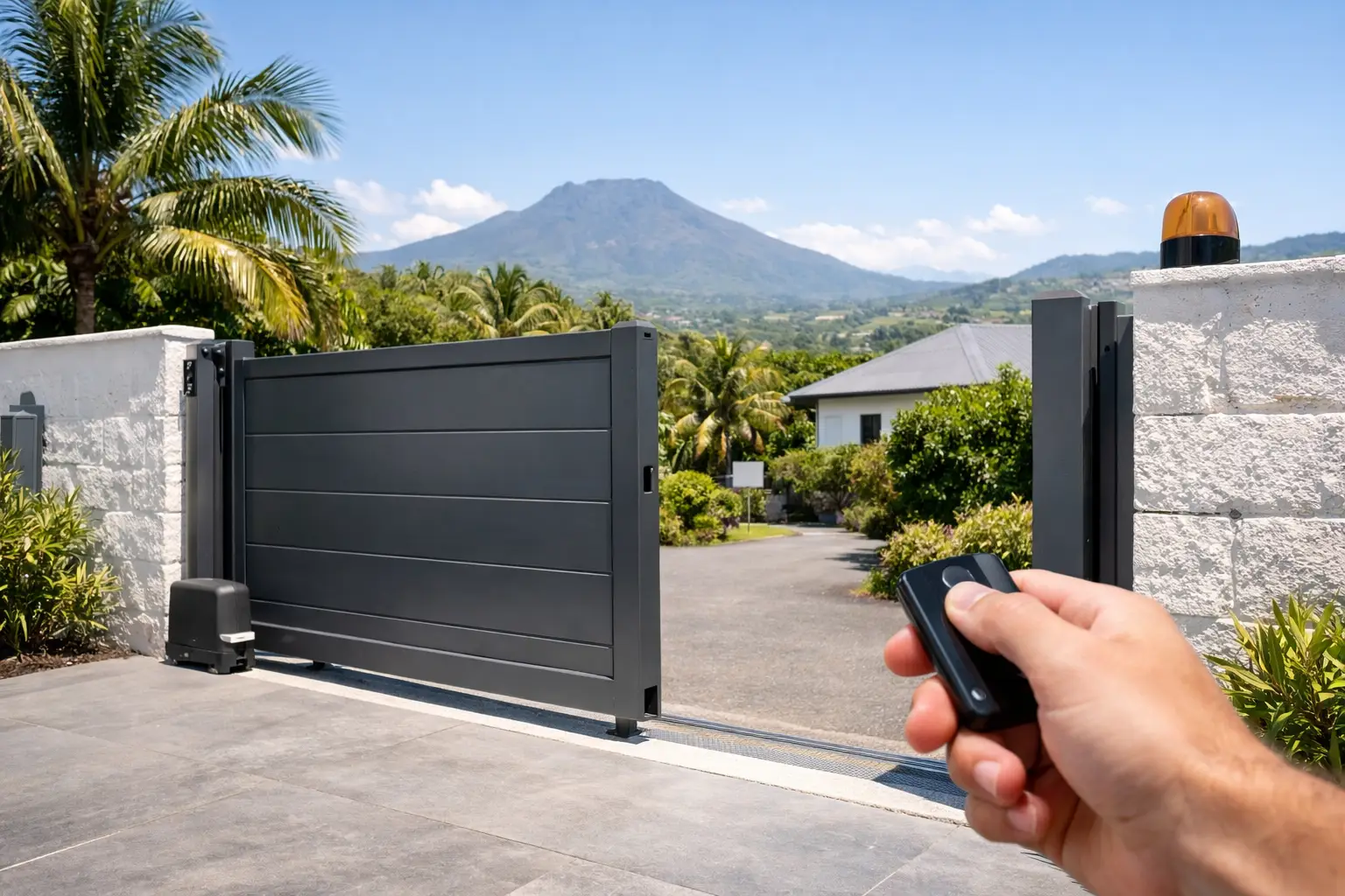 Portail automatique à La Réunion : bien le choisir