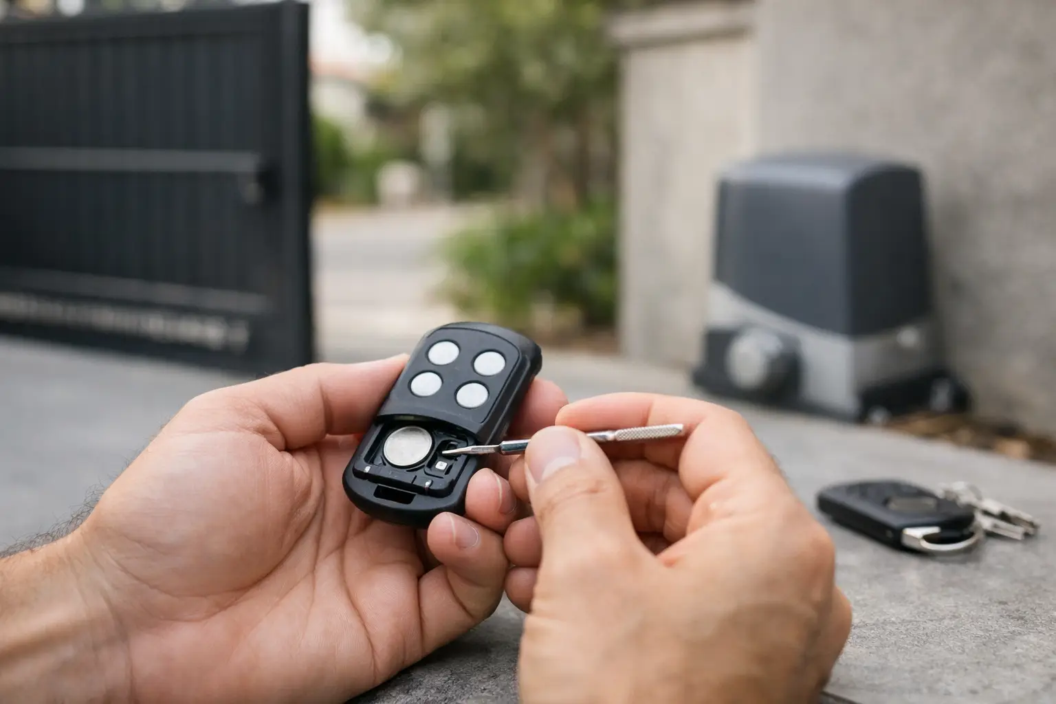 Réinitialiser une télécommande de portail motorisé